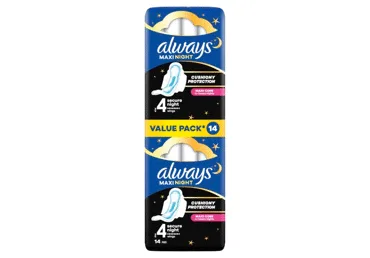 HIGIĒNISKĀS PAKETES ALWAYS MAXI SECURE NIGHT S4 14GB