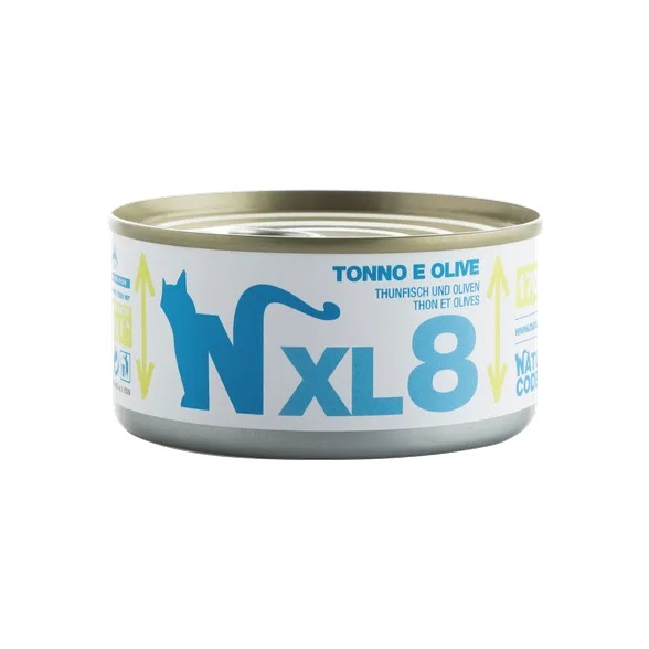 Natural Code XL8 Tuncis un olīvas mitrā barība, 170 g