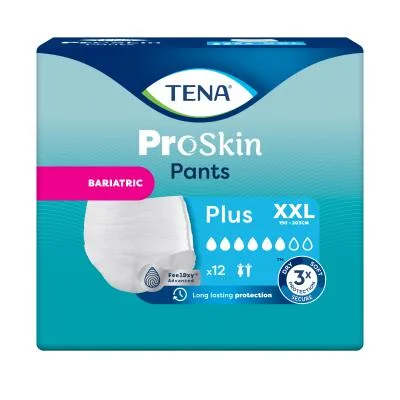 Трусы для недержания Tena ProSkin Pants Bariatric Plus, XXL, 12 шт.