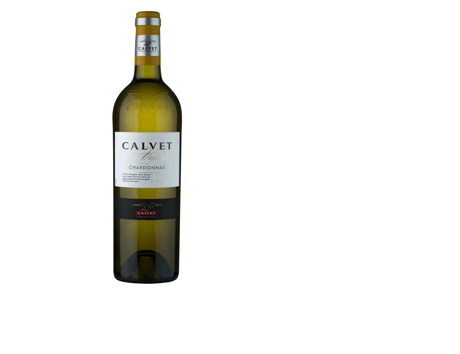 Baltvīns Calvet Chardonnay Pays D'Oc, sauss, 13%, 0,75 l