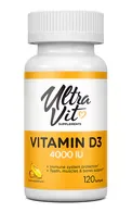 ULTRAVIT D3 VITAMĪNS 4000 IU, 120 MĪKSTĀS KAPSULAS