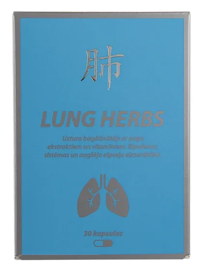 Lung herbs elpceļu aizsardzībai, 30 kapsulas