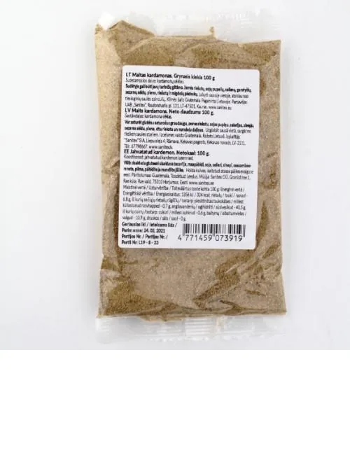 KARDAMONS, SASMALCINĀTS, 100G