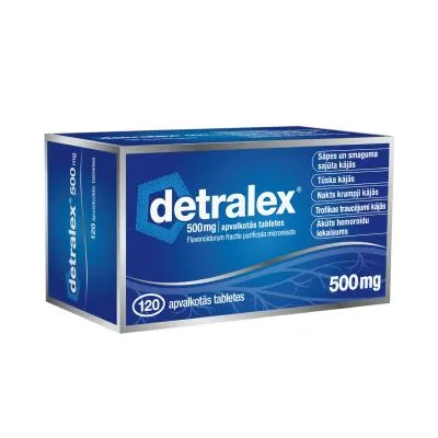 Detralex 500 mg apvalkotās tabletes N120