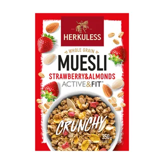 MUSLIS HERKULESS ACTIVE&FIT KRAUKŠĶ.AR ZEMENĒM MANDELĒM 350G