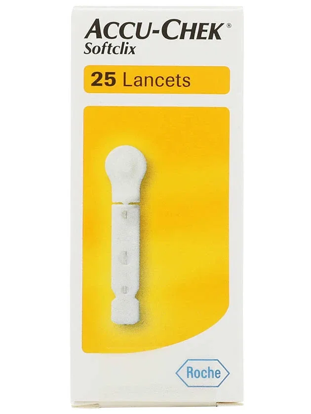 Lancetes accu check, 25 gb.