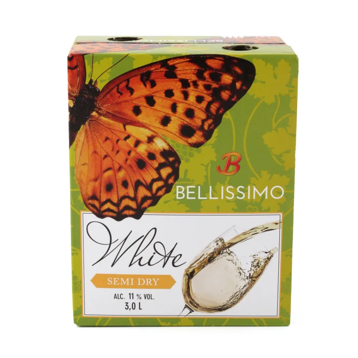 Baltvīns Bellissimo pussausais 11% 3 l