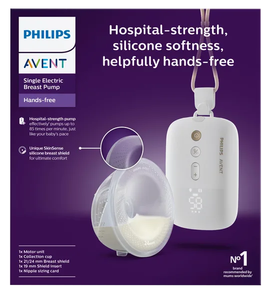 Philips Avent Hands-Free elektriskais piena pumpis, 1 gab.