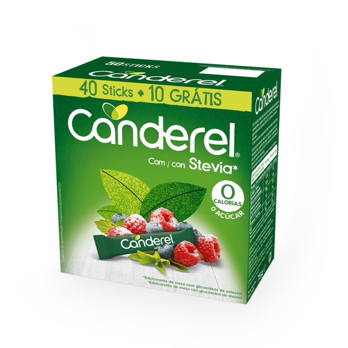 SALDINĀTĀJS CANDEREL STEVIA PACIŅĀS 50X1,5G