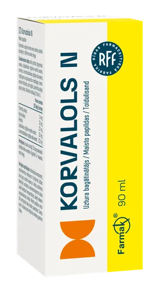 RFF Korvalols N Pilieni, 90 ml