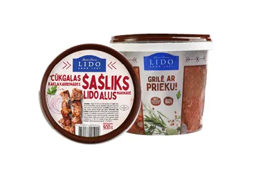 CŪKGAĻAS ŠASLIKS LIDO ALUS MARINĀDĒ LIDO 900G