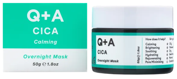 Q+A Cica Calming Overnight maska, 50 g