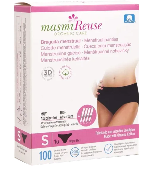 Masmi S menstruālās biksītes, 1 gab.