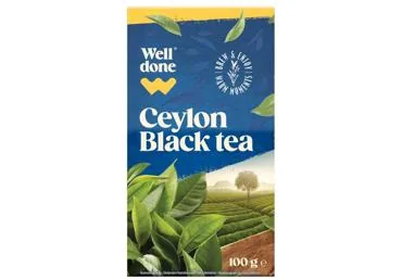 MELNĀ TĒJA WELL DONE CEYLON 100G