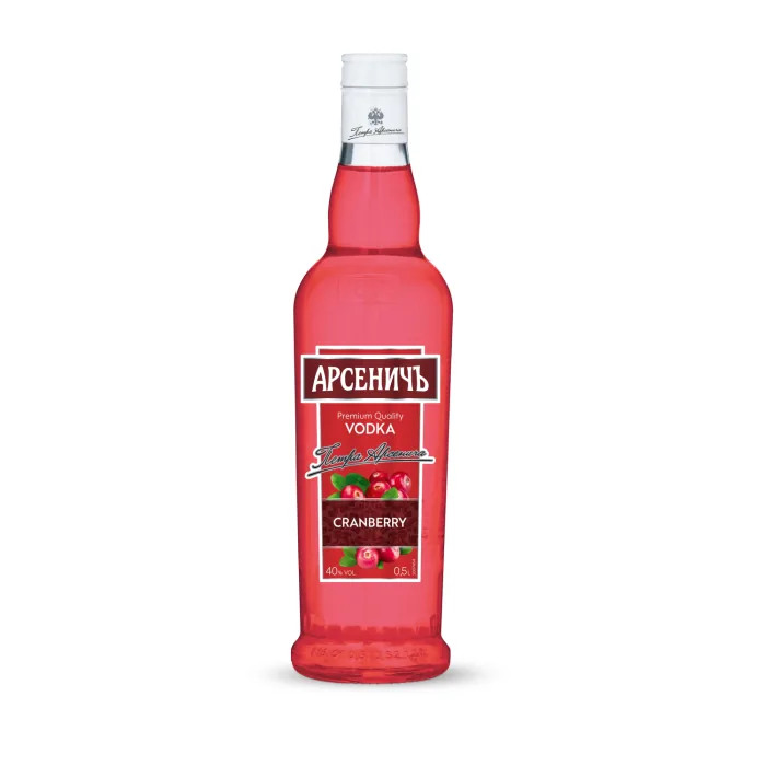 Ароматизированная водка Arsenitch клюква, 40%, 0,5 л