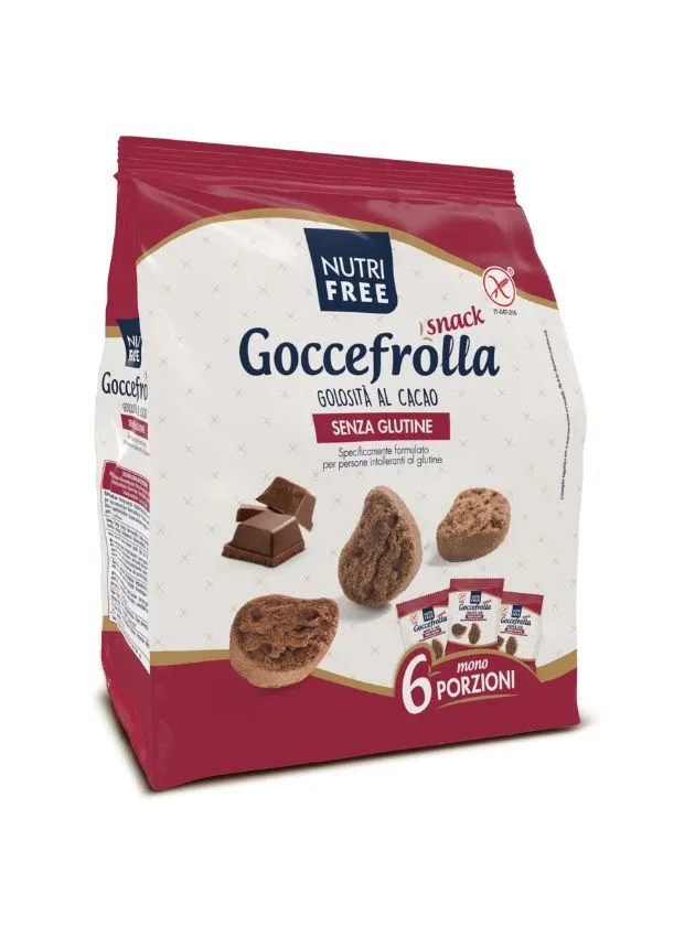 Nutrifree bezglutēna smilšu mīklas kakao cepumi ar šokolādes gabaliņiem, 240 g