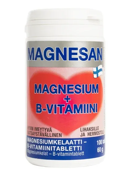 Magnesan magnijs + B grupas vitamīni, 100 tabletes