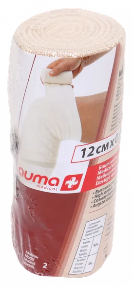 Lauma Medical 12 cm X 0,6 m elastīga medicīniskā saite, 1 gab.