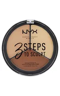 NYX PROFESSIONAL MAKEUP 3 STEPS TO SCULPT KONTURĒŠANAS PALETE, 02 LIGHT, 5G