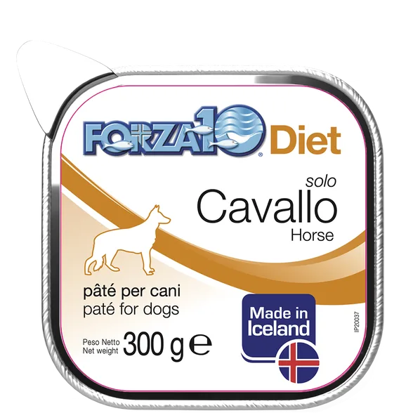 FORZA10 Solo Diet Zirgs, suņiem pastēte, 300 g