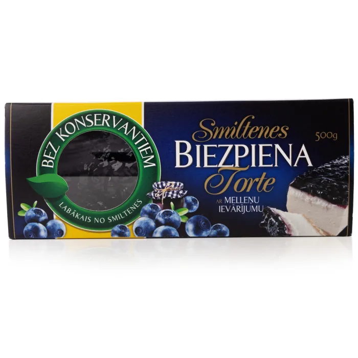 TORTE BIEZPIENA SMILTENE AR MELLENĒM 500G