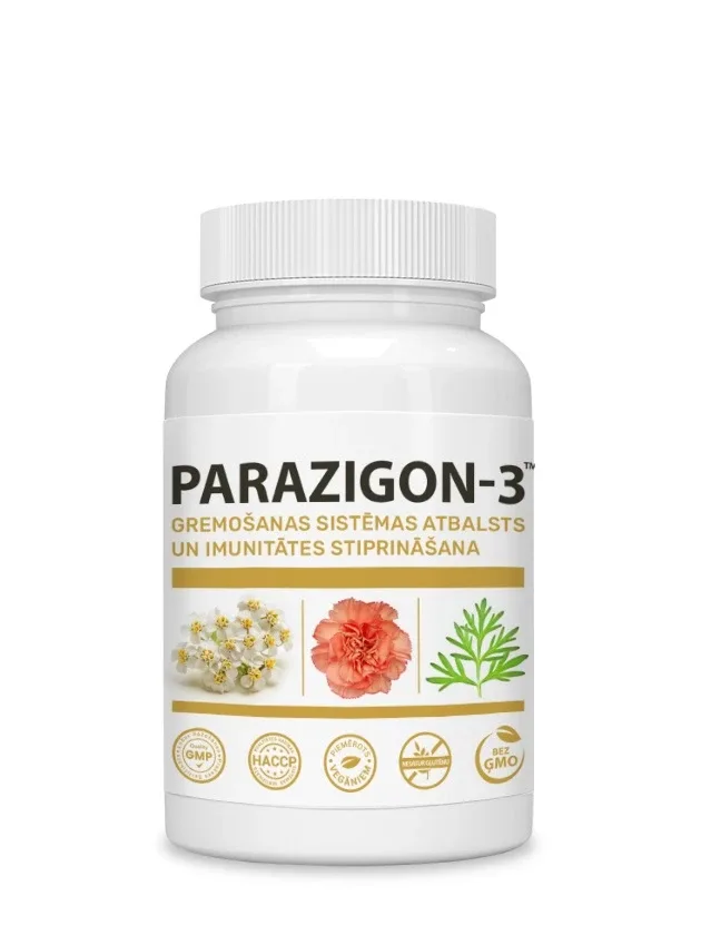 Parazigon-3™ tabletes, 60 gb.