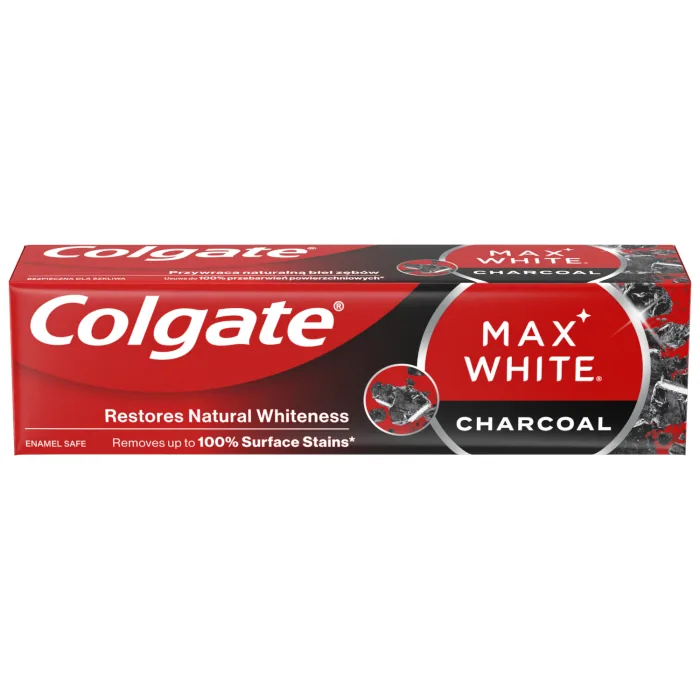 ZOBU PASTA COLGATE MAX WHITE CHARCOAL 75ML