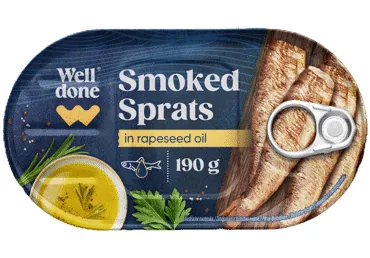 ŠPROTES KŪPINĀTAS EĻĻĀ WELL DONE 190G