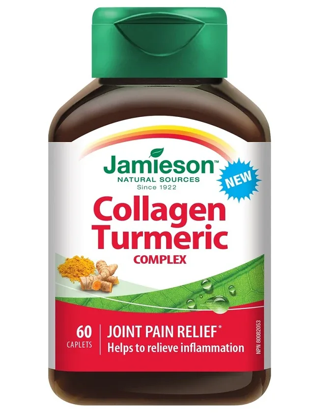 Jamieson Collagen Turmeric Kapletes, 60 gb.