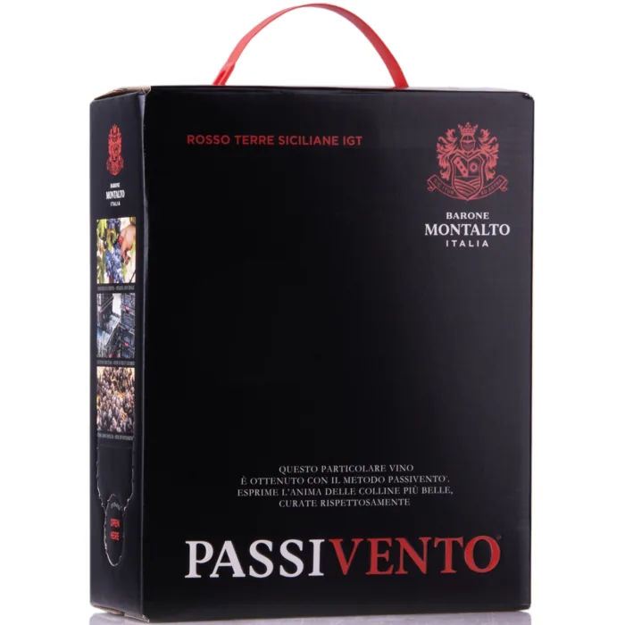 Sarkanvīns montalto nero D'avola passivento 14% 3 l