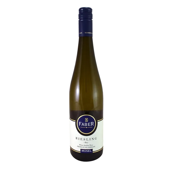Baltvīns Faber Riesling Mosel pussausais 12% 0,75 l