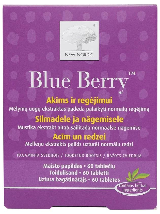 New Nordic Blue Berry, 60 kapsulas