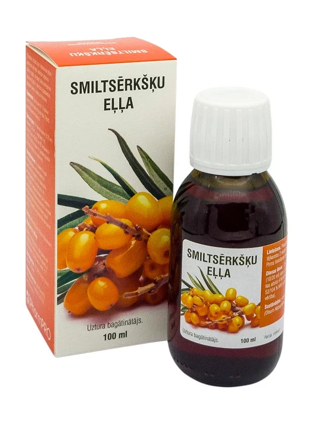 Smiltsērkšķu eļļa - paira, 100 ml