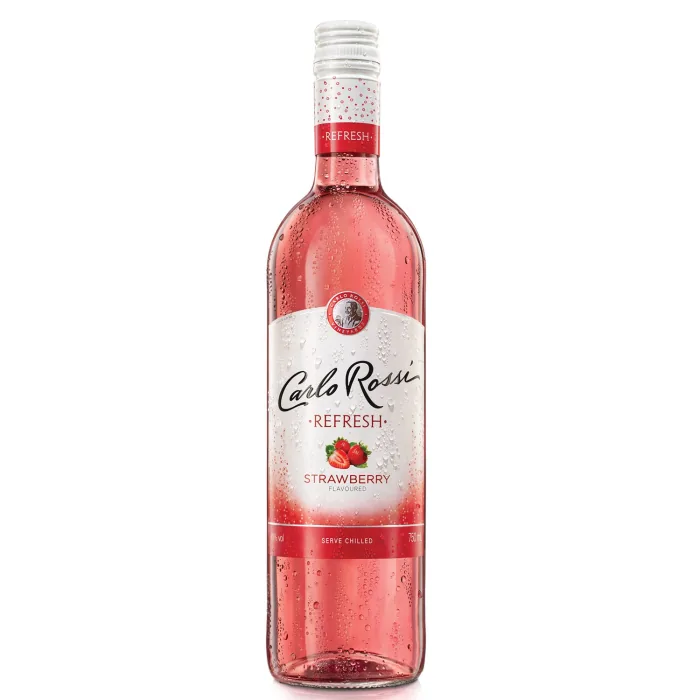 Aromatizēts vīna dzēriens Carlo Rossi Refresh zemeņu 10% 0,75 l