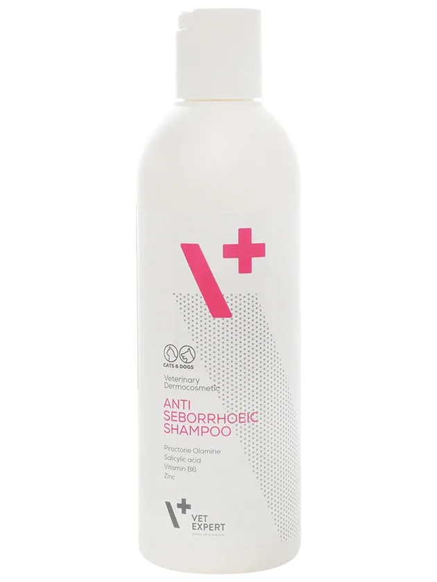 Vetexpert Antiseborrhoeic šampūns suņiem un kaķiem, 250 ml