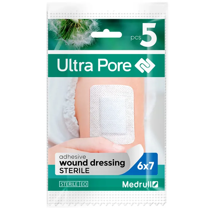 BRŪČU PĀRSĒJS MEDRULL ULTRA PORE STERILS, 6X7CM 5 GAB.