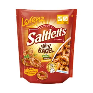 SAUSBARANCIŅAS AR SĒKLĀM LORENZ SALTLETTS MINI BAGEL 100G