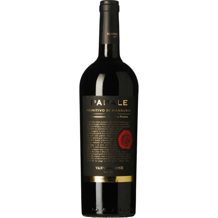Sarkanvīns Papale Oro Primitivo di manduria, pussausais 14,5% 0,75 l