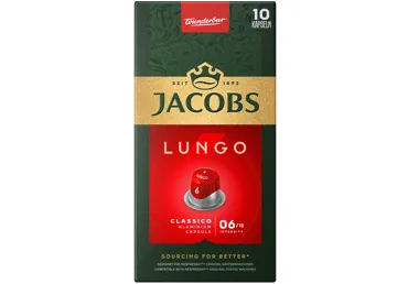 KAFIJAS KAPSULAS JACOBS LUNGO CLASSIC 10X5,2G