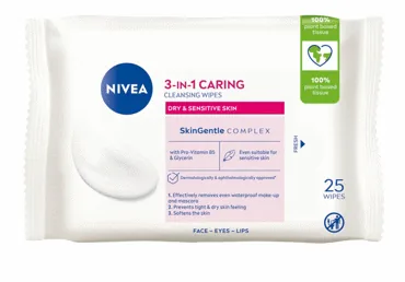 SALVETES NIVEA SOFT KOSMĒTIKAS NOŅEMŠANAI  25GAB.