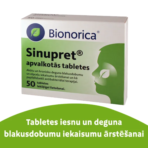 Sinupret tabletes, 50 gab.