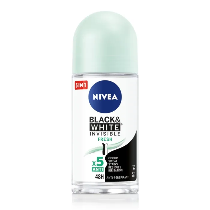 NIVEA DEO.RULLĪTIS B&W FRESH SIEV. 50ML