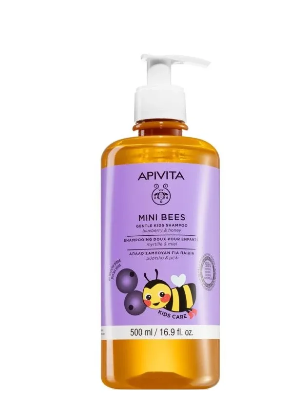 Apivita Mini Bees Maigs bērnu šampūns matiem, 500 ml