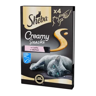 GARDUMS KAĶIEM SHEBA CREAMY AR LASI 12GX4