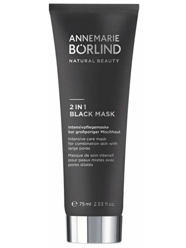 Annemarie Borlind 2IN1 Black sejas maska, 75 ml