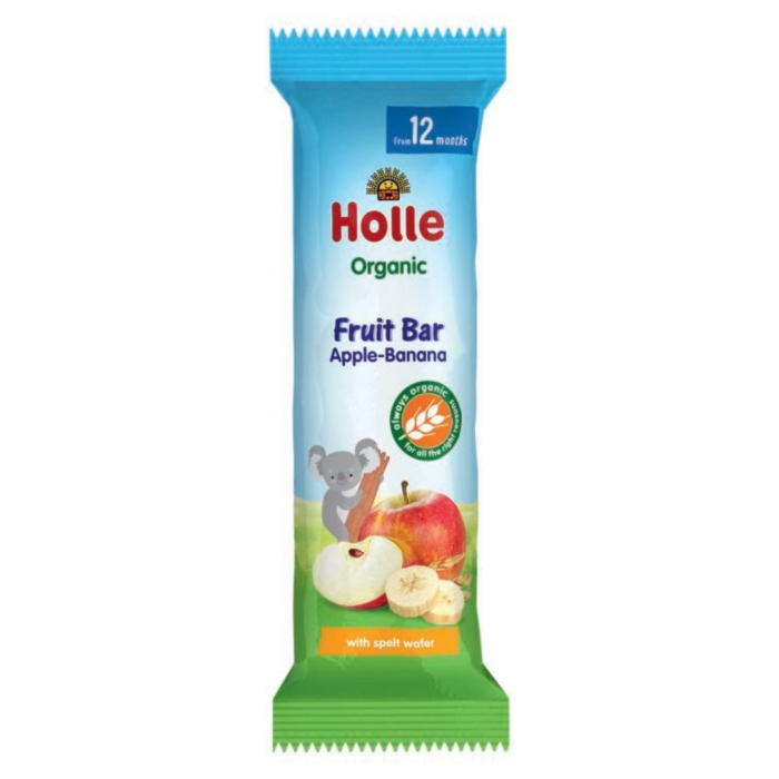 BATONIŅŠ HOLLE EKOLOĢISKS AR ĀBOLU,BANĀNU NO 12 MĒNEŠIEM 25G