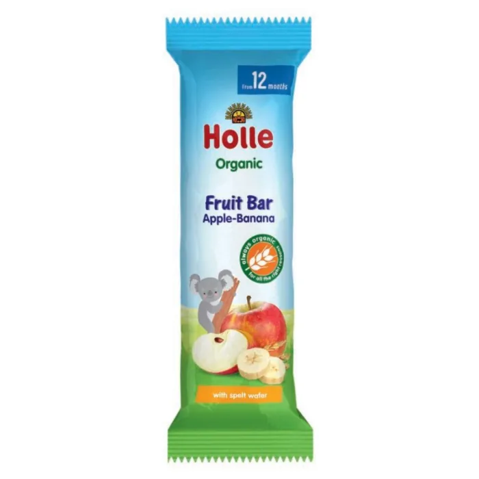 BATONIŅŠ HOLLE EKOLOĢISKS AR ĀBOLU,BANĀNU NO 12 MĒNEŠIEM 25G