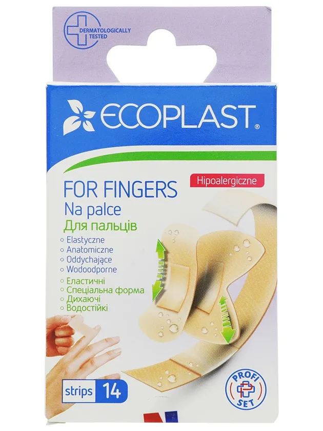 Ecoplast plāksteru komplekts pirkstiem, 14 gb.