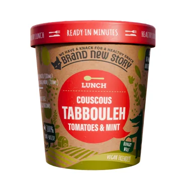 ĀTRI PAGATAVOJAMS KUSKUSS BRAND NEW STORY AR KALTĒTIEM TOMĀTIEM UN PIPARMĒTRU, 70G