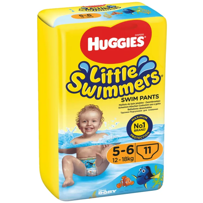 AUTIŅBIKSĪTES HUGGIES SWIMMERS 12-18KG, S5-6, 11GAB